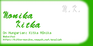 monika kitka business card
